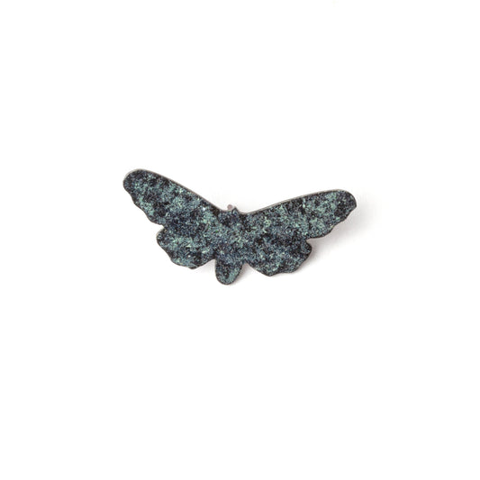 'Collecting Butterflies' pin (speckled blue)