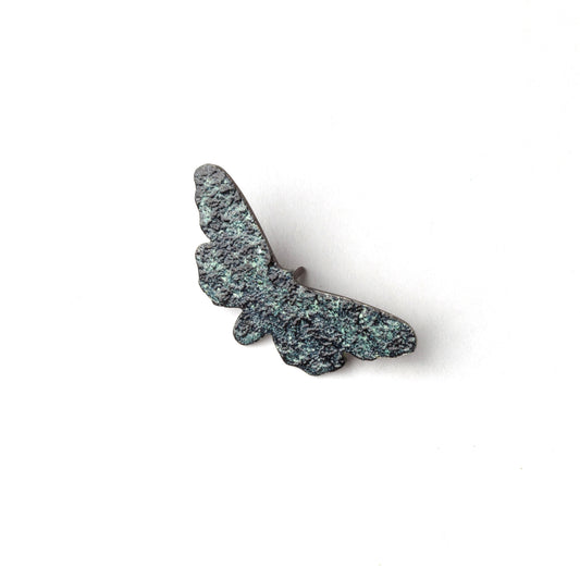 'Collecting Butterflies' pin (speckled blue)