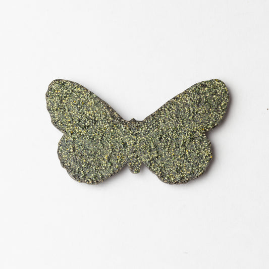 'Collecting Butterflies' brooch (speckled green)