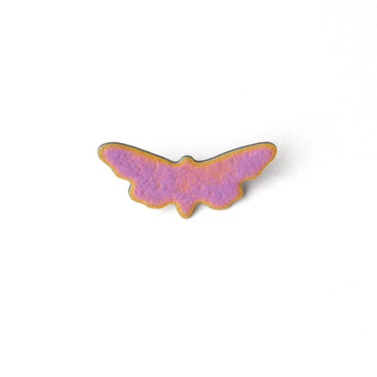 'Collecting Butterflies' pin (pink)