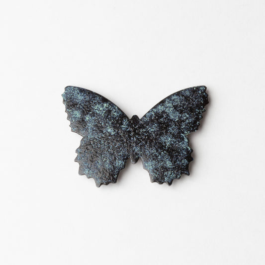 'Collecting Butterflies' brooch (speckled blue)