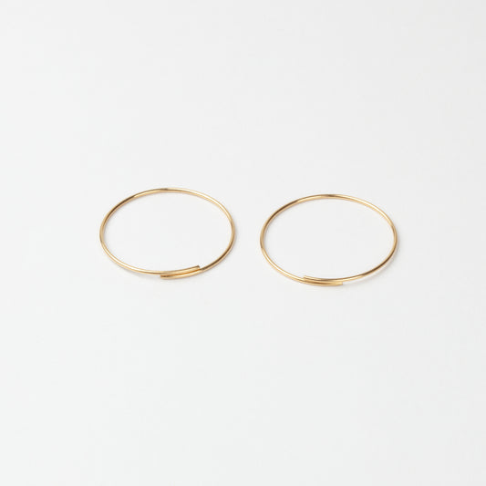 Gold hoop earrings