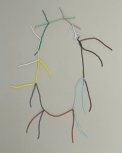 'Beads for Buildings + Bodies: Instrument no.10 Double (1-12)' necklace
