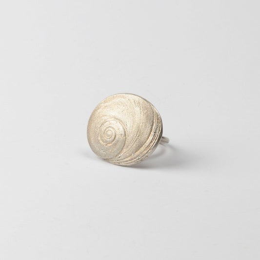 Silver shell ring