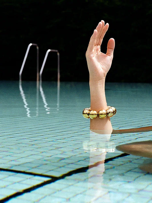 'Riesling' bubble bracelet (gold)
