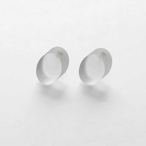 'Blank: Cylinder (diagonal)' stud earrings