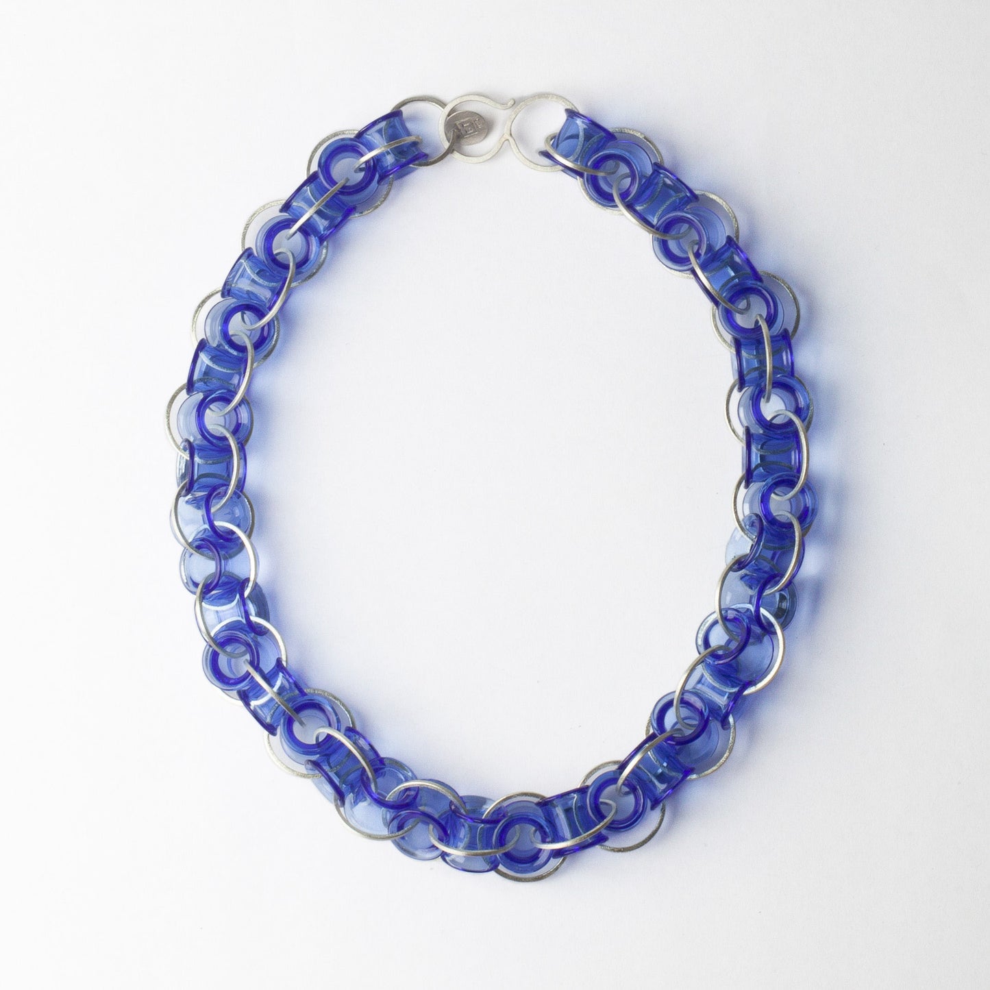 'Short Vertebrae' necklace - blue