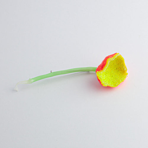 'Sugar Flower' brooch with yellow