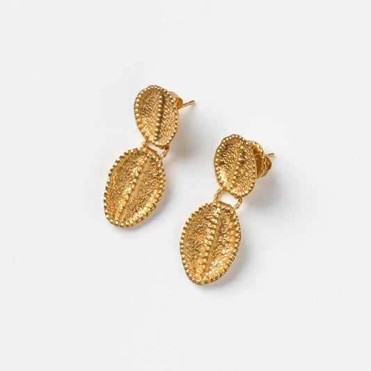 'Golden Fallen Leaf' earrings