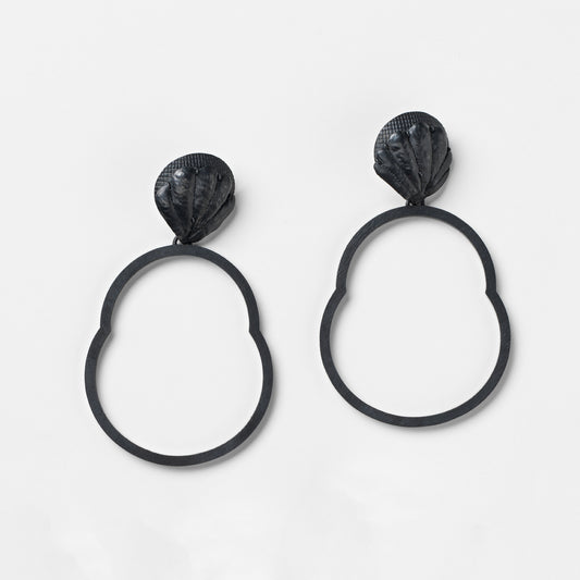 'Lotus and Pear' earrings
