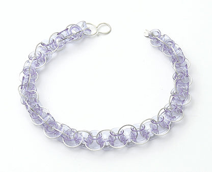 'Short Vertebrae' necklace - purple