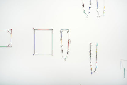 'Beads for Buildings + Bodies: A4 - Bauhaus no. 2 (landscape)' necklace