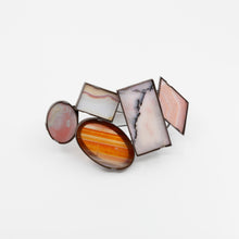 Agate brooch