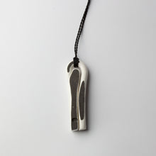 'Porcelain pendant' - black & white