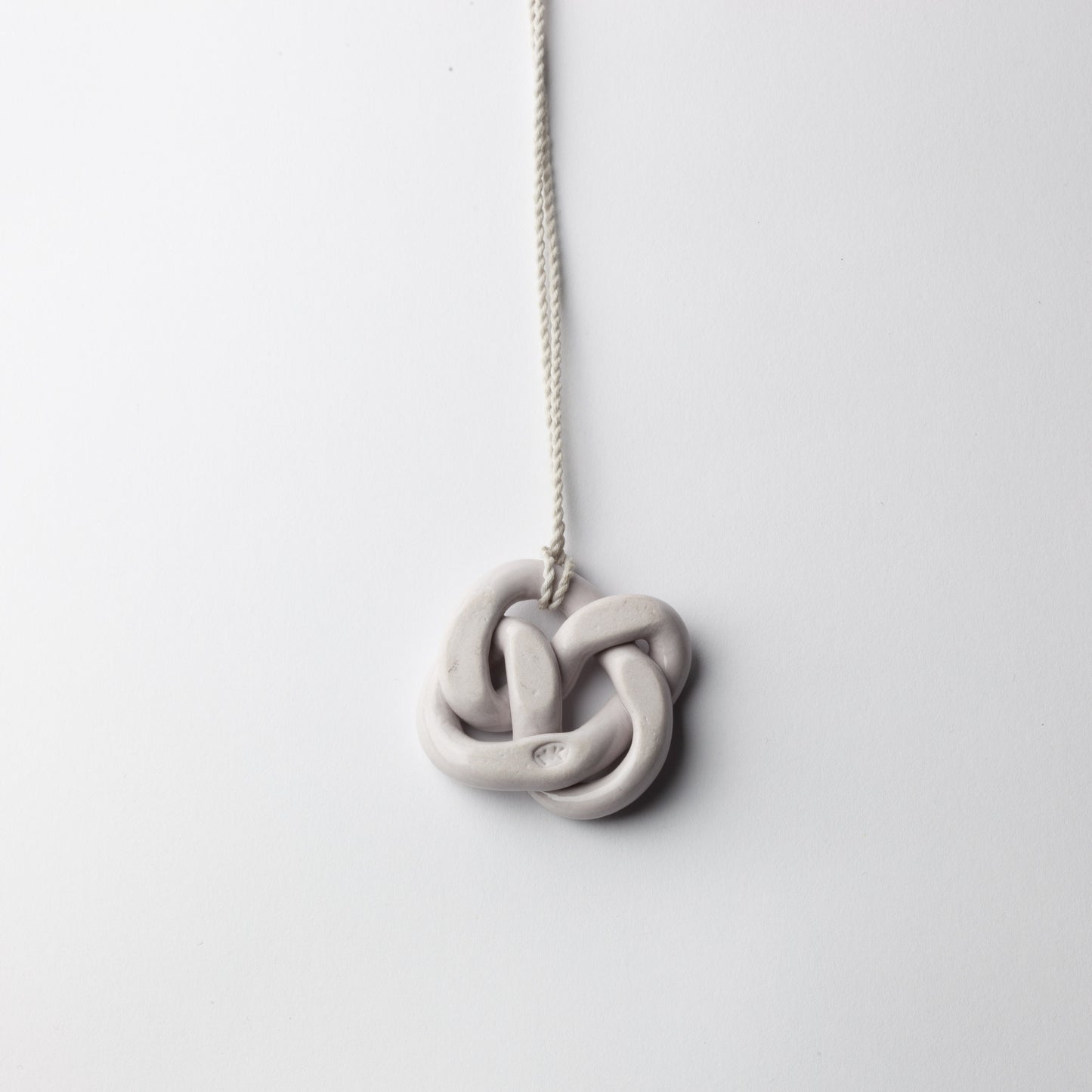 'Porcelain pendant' - light grey
