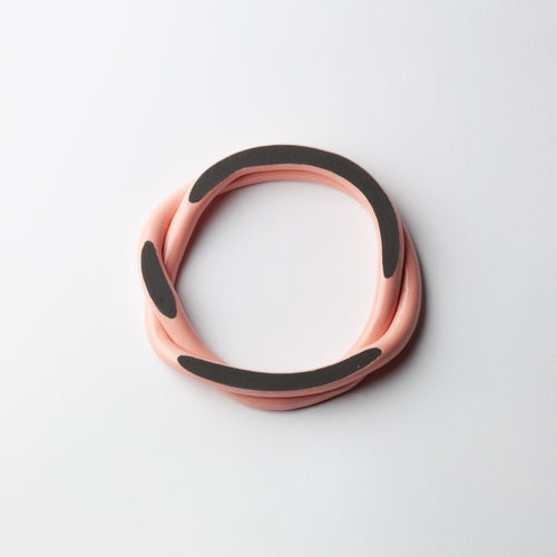 'Porcelain bracelet' - pink & black