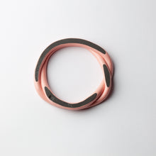 'Porcelain bracelet' - pink & black