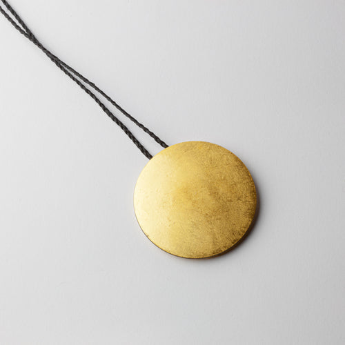 Jade and gold 'Lens' pendant
