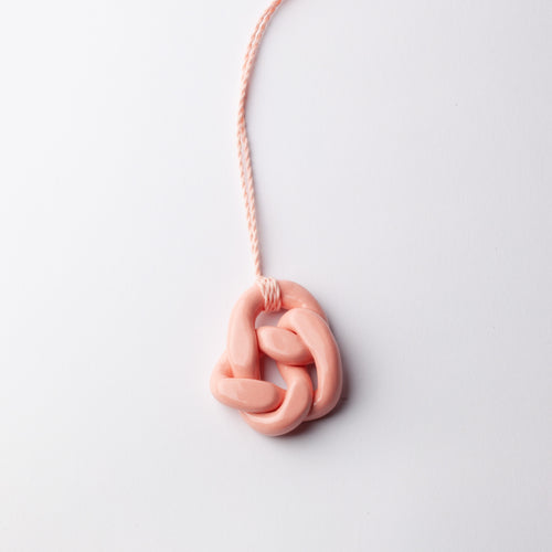 'Porcelain pendant' - pink