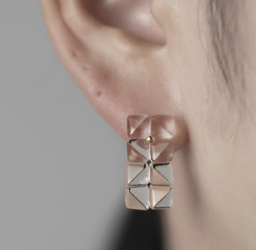 'Blur #2 (short/Type A)' stud earrings