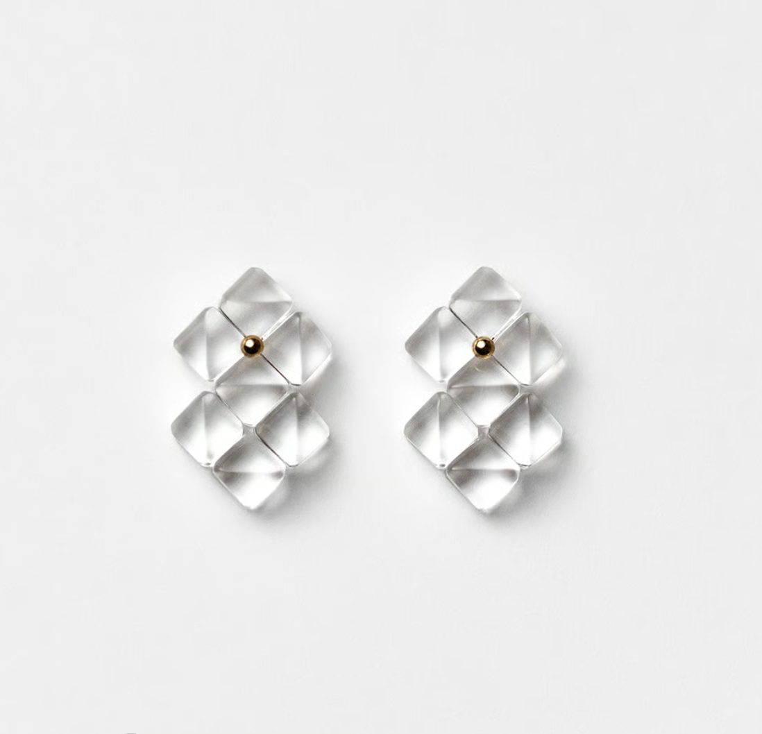 'Blur #3 (short/Type A)' stud earrings