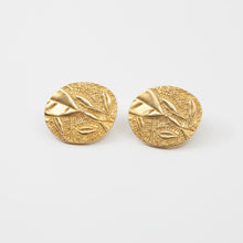 'Botanical' stud earrings - gold