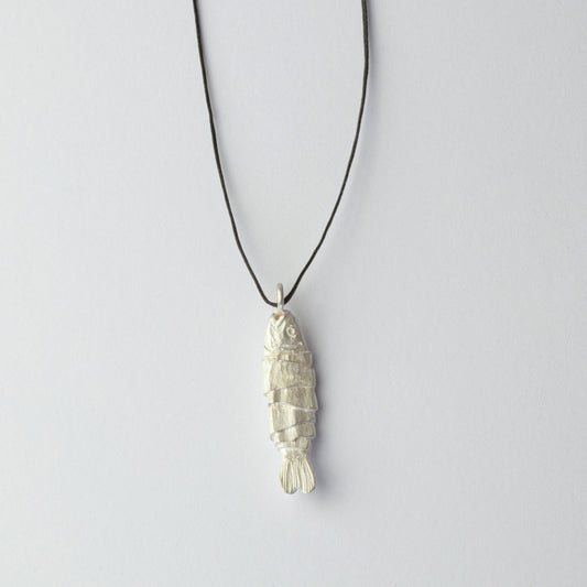 'Lucky Fish' pendant - silver