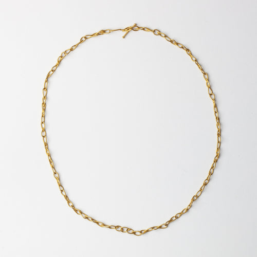 'Chains and Flowers' necklace - gold