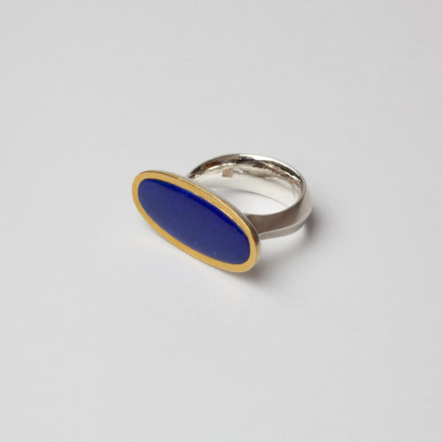 Lapis ring with gold setting