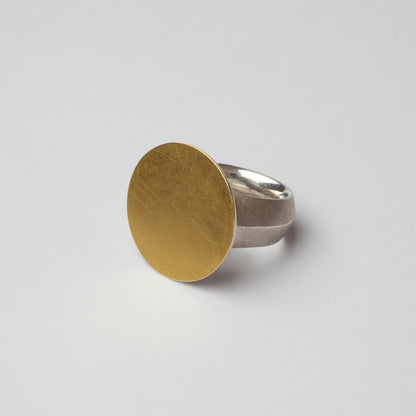 Gold & silver circle ring