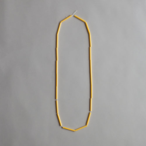 'Straws' necklace - yellow