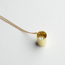 'A pearl in a tube' pendant