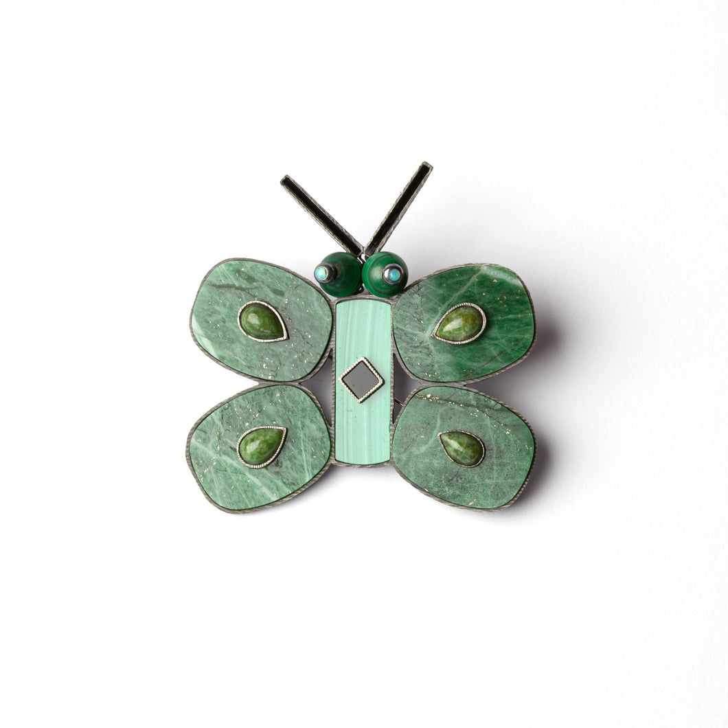 'Green Butterfly' brooch