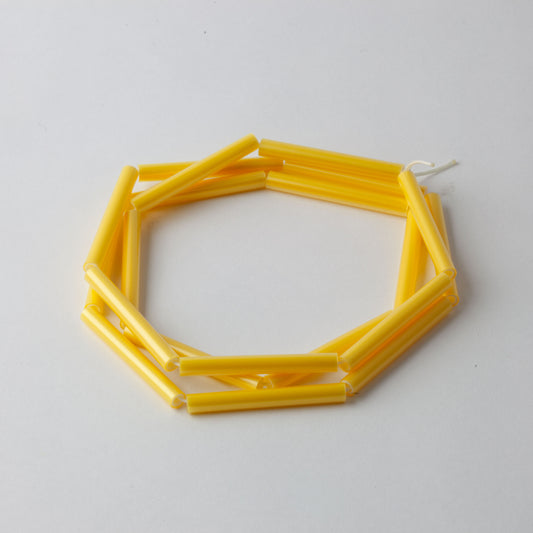 'Straws' necklace - yellow