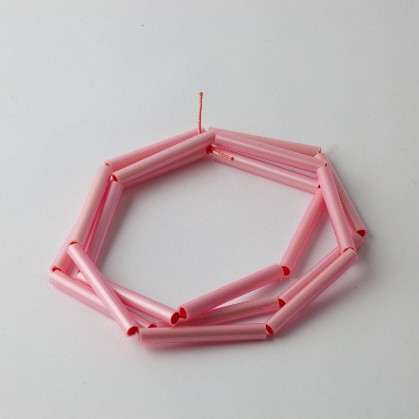 'Straws' necklace - pink
