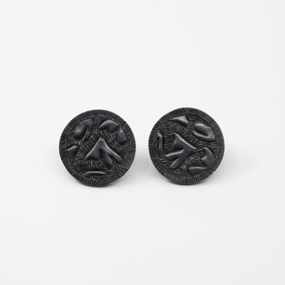 'Relic' studs - black