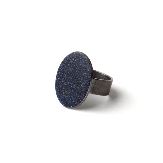 Enamel ring (black)