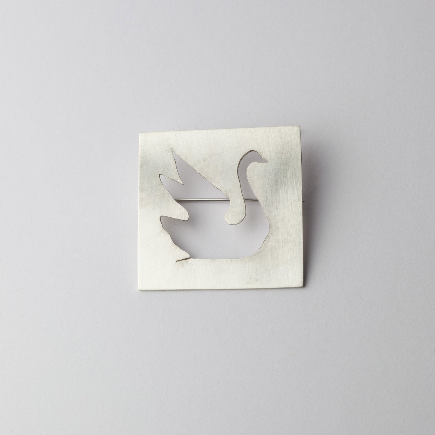 'Black Swan' cut out brooch