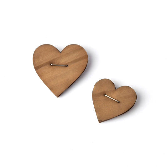 'Cardboard Heart' brooch