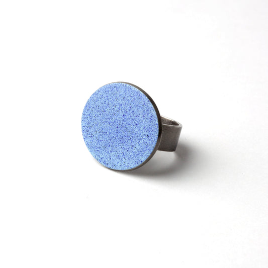 Enamel ring (blue, med)