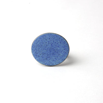 Enamel ring (blue, med)