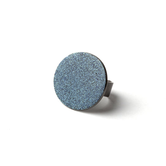 Enamel ring (grey blue)