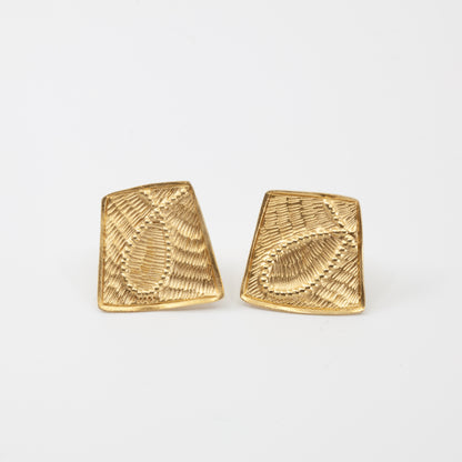 'Fragment' studs - gold