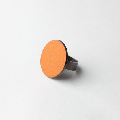 Enamel ring (orange, med)