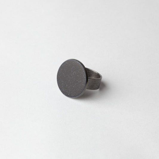 Enamel ring (black, small)
