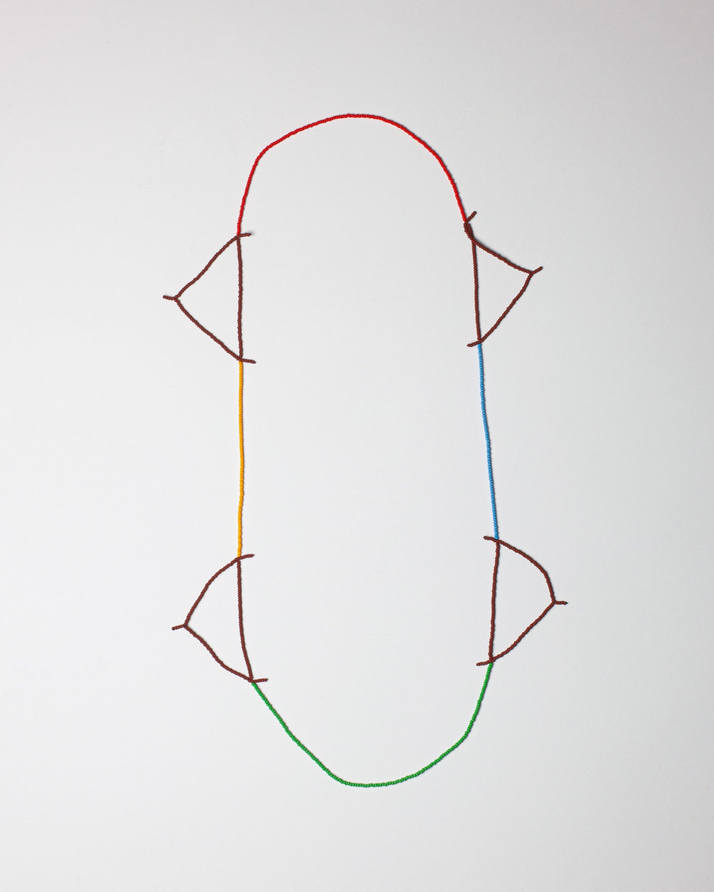 'Beads for Buildings + Bodies: A4 - Bauhaus no. 2 (landscape)' necklace