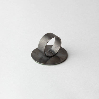 Enamel ring (green, large)