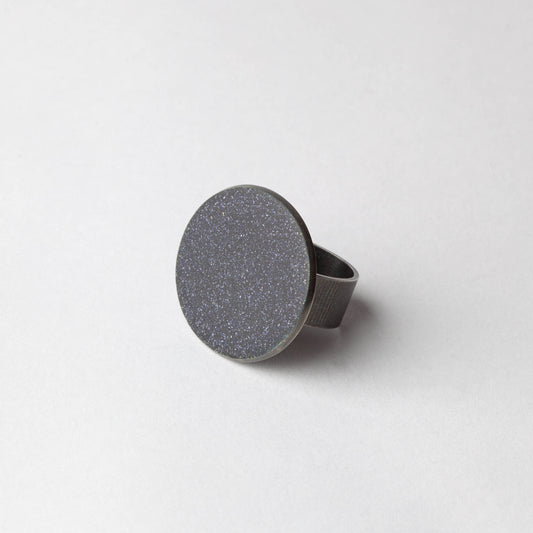 Enamel ring (black, large)