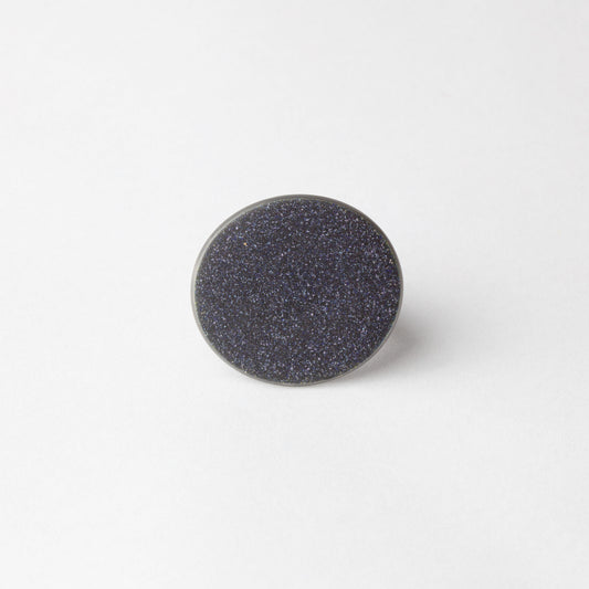 Enamel ring (black, large)