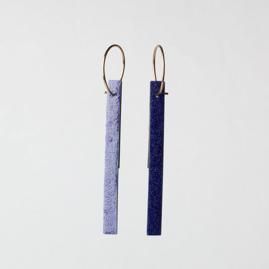 Strip earrings (blue)